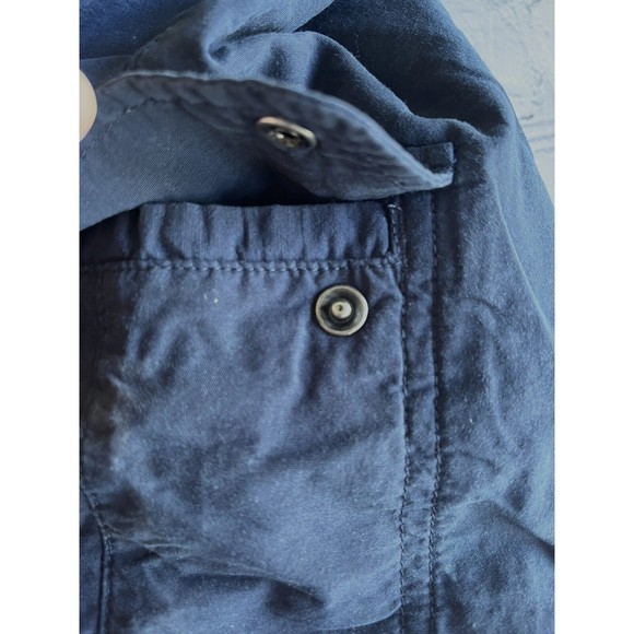 ✅SOLD Woolrich Navy Blue Ruched Legs Hiking Capris Crop Cargo Pants Size 14 - Picture 7 of 13